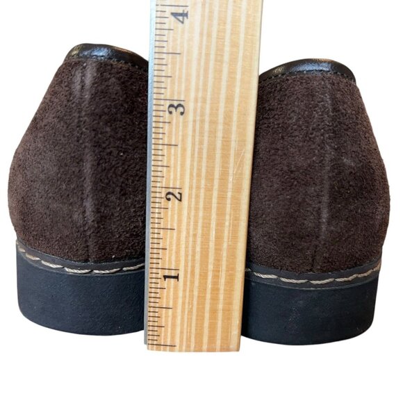 Vintage K Shoes Made in England Suede Dark Brown Leather Casual Derby Mens US 8 - Picture 10 of 15